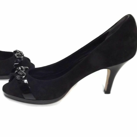 Cole Haan Air Shoes size 7 B BLACK Suede Leather - Picture 1 of 8